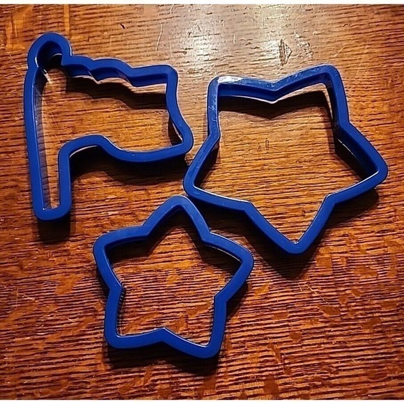 Lot of  4th of July Independence Day Cookie Cutter Set Baking Fondant Cutters - Picture 2 of 2